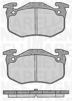 MAGNETI MARELLI 363916060197 -  Комплект тормозных колодок, дисковый тормоз